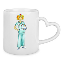  Tasse mit Herzhenkel Ärztin /Krankenschwester