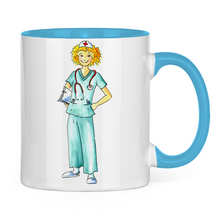  Tasse zweifarbig Krankenschwester /Ärtzin